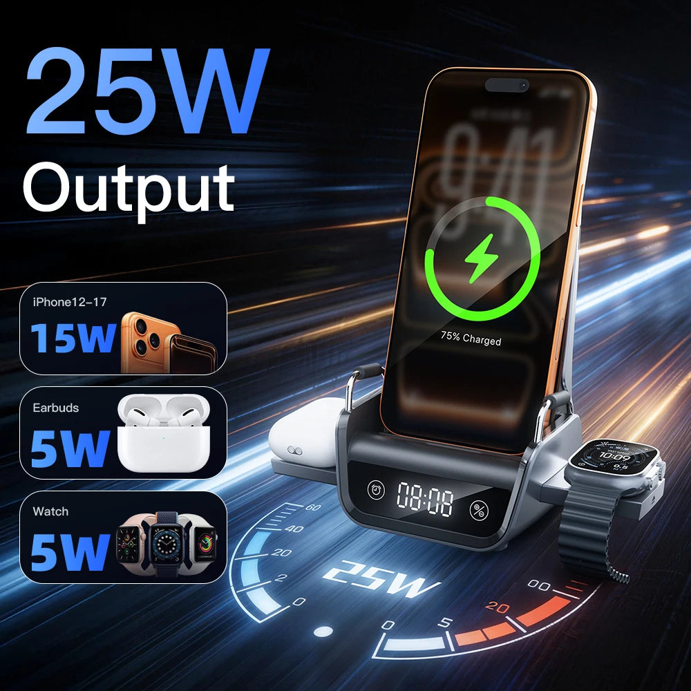 Cepnix 3-in-1 Fold Travel Wireless Charger 2