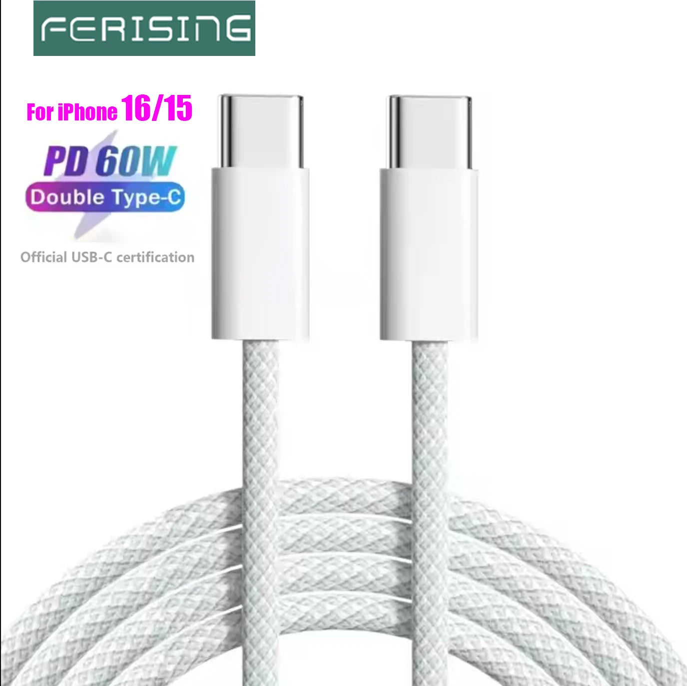 Cepnix Nylon Braided USB-C Cable 1m 1