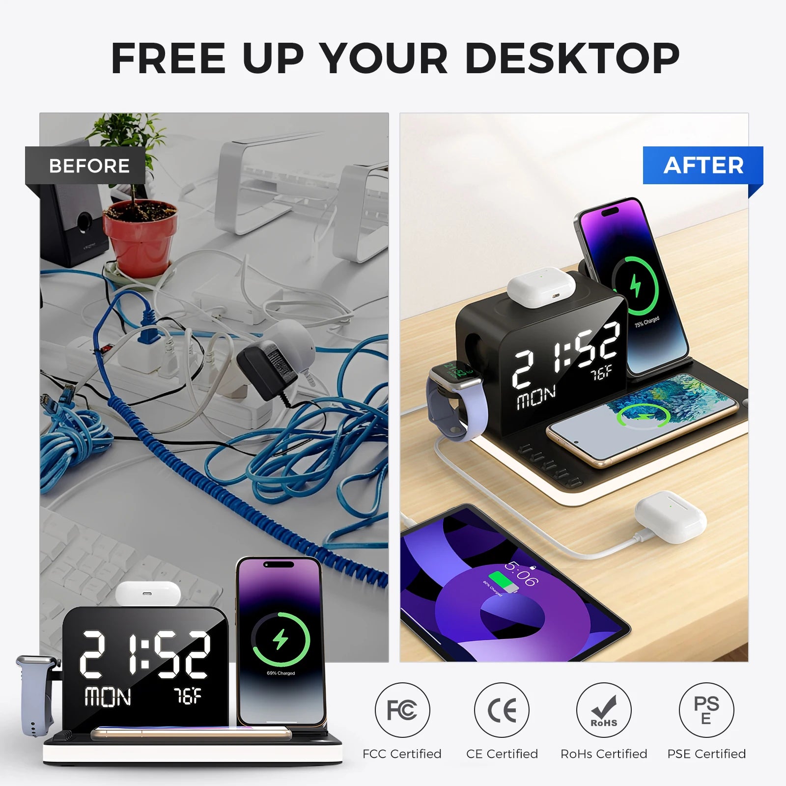 Cepnix DeskGlow Lamp Wireless Charger 3