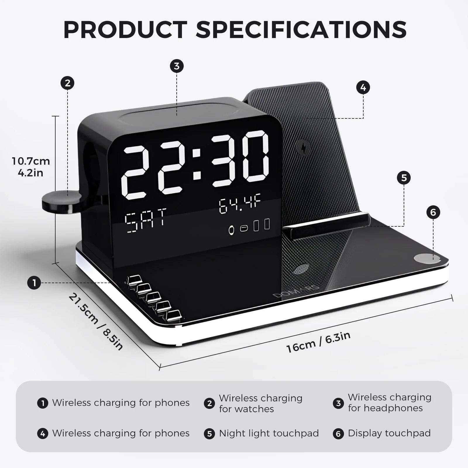 Cepnix DeskGlow Lamp Wireless Charger 5
